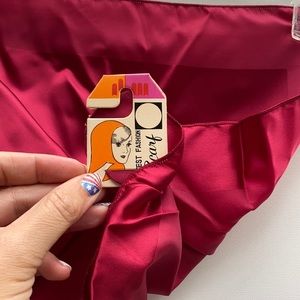 Vintage backstock with tag wine colored‎ scarf Japan